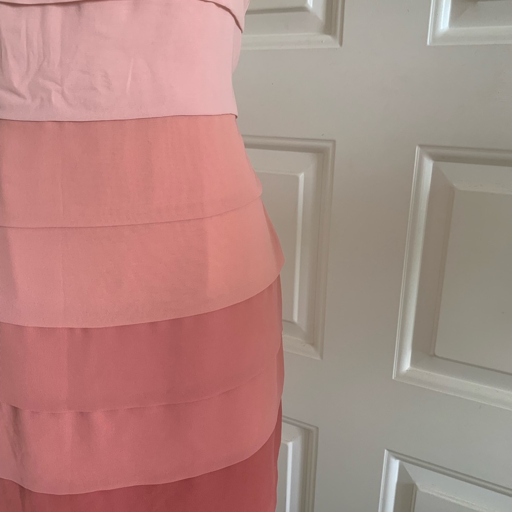 Lauren Conrad Rose Pink Ombré Pleated A-line Dress - Picture 5 of 12